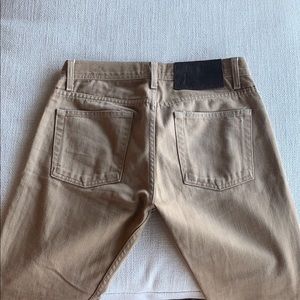 Naked and famous tan denim